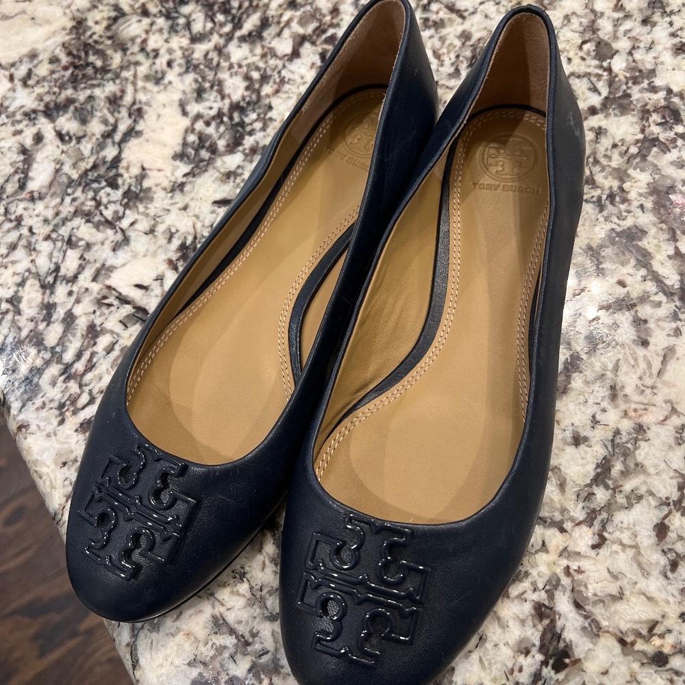 Tory Burch Navy Flats
